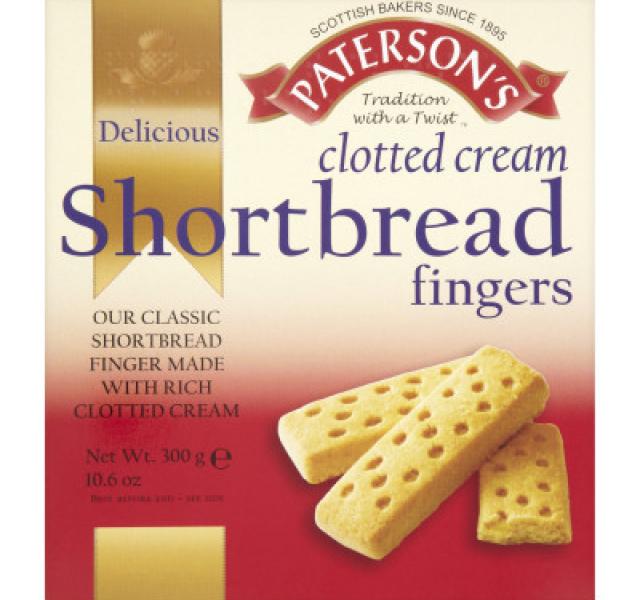 Patersons Clotted Cream Shortbread Fingers G Product Details At